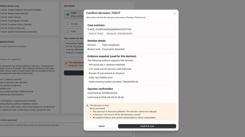 Chargeback Trail