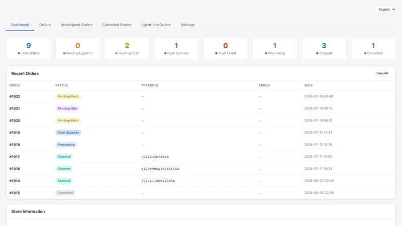BirdSystem Fulfillment