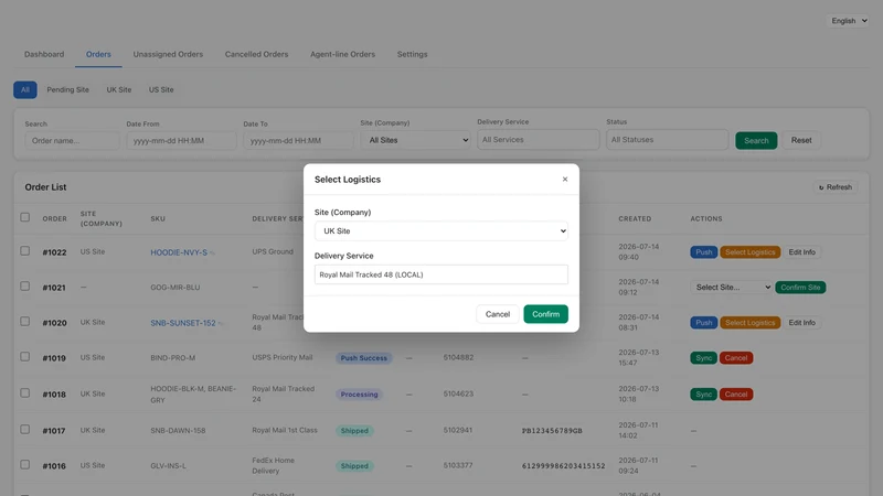 BirdSystem Fulfillment