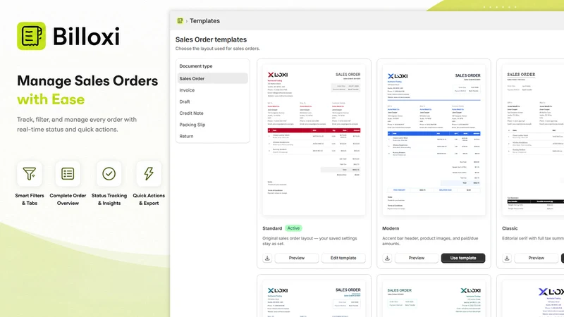 Billoxi: Smart Invoice PDF