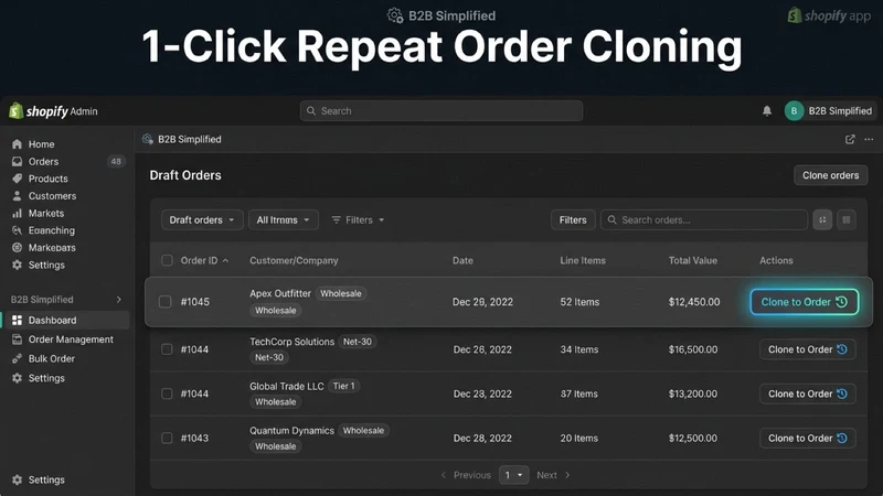 B2B Simplified: Quick Order