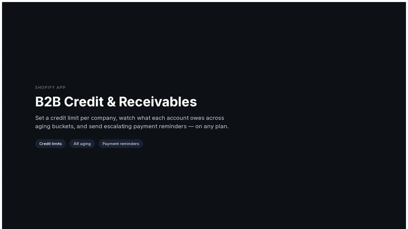 B2B Credit & Receivables