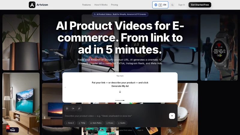 Artvizon AI Video Ads