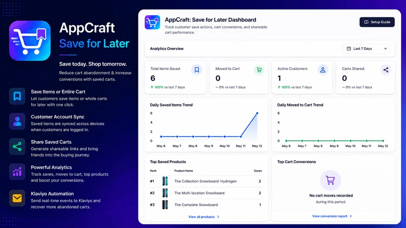 AppCraft: Save for Later