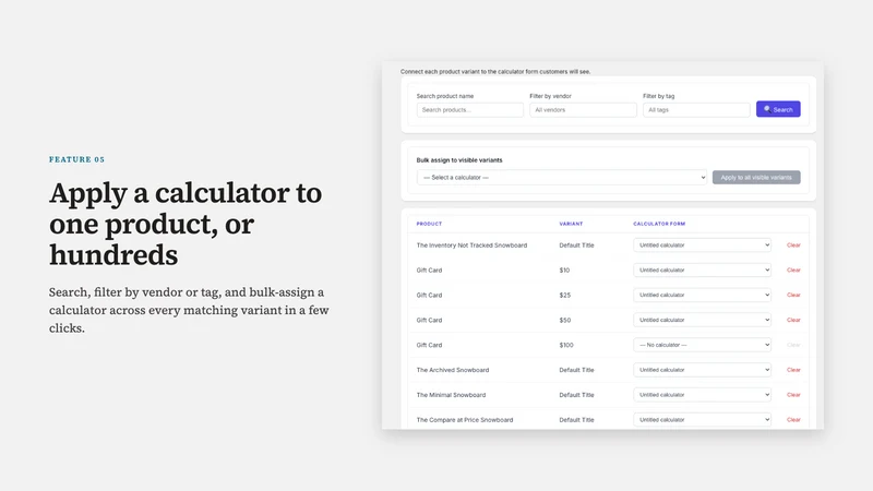 Amaze Price Builder