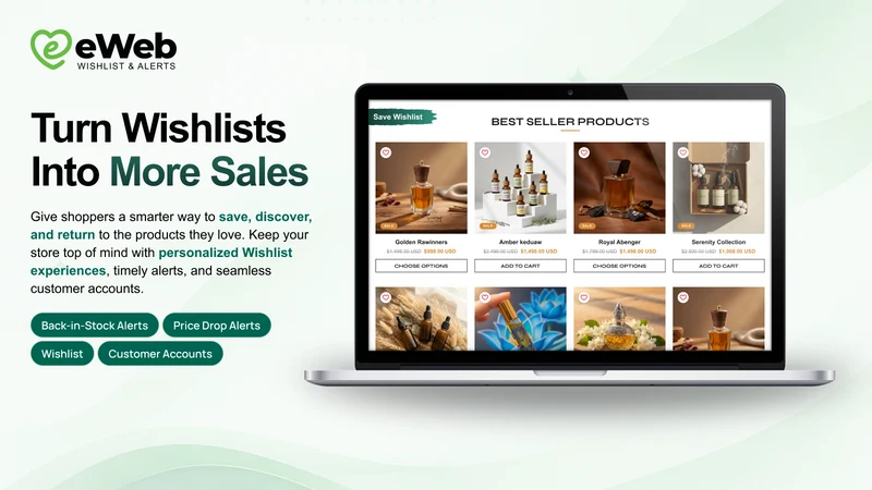 eWeb – Wishlist & Alerts