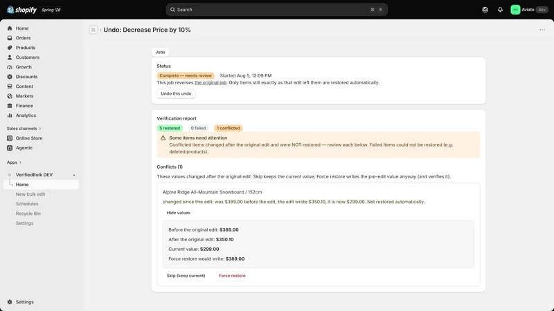VerifiedBulk – Bulk Editor