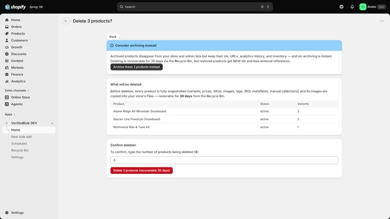 VerifiedBulk – Bulk Editor
