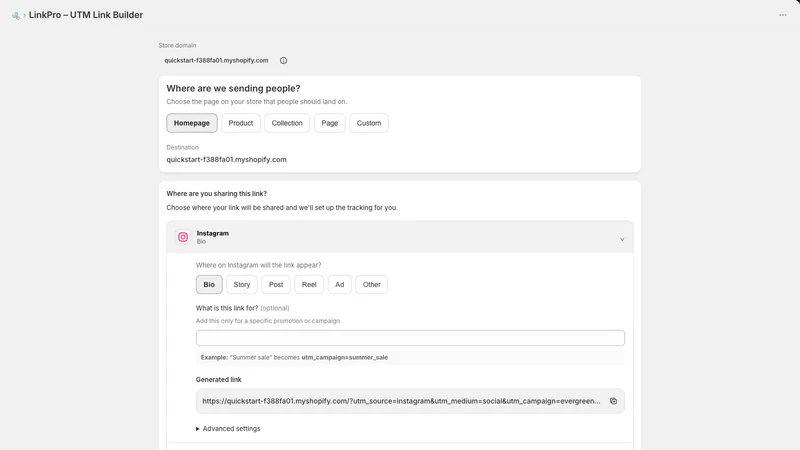 LinkPro – UTM Link Builder