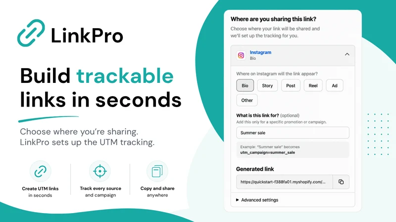 LinkPro – UTM Link Builder