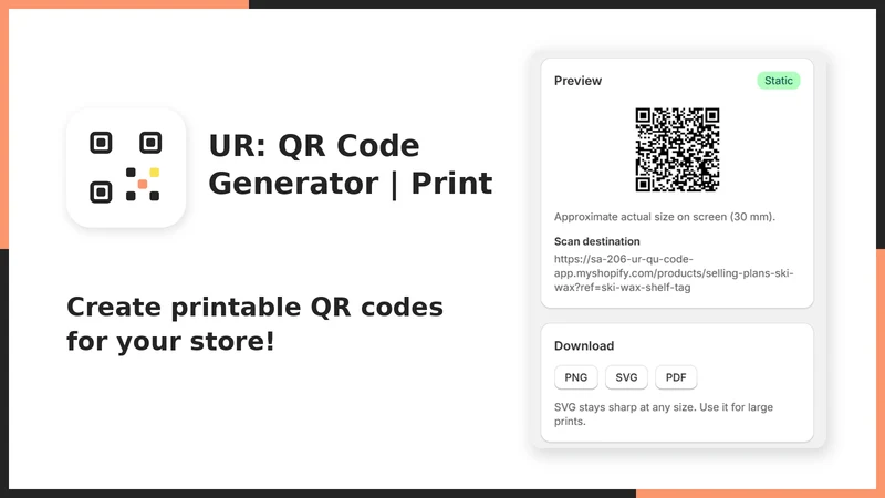 UR: QR Code Generator｜Print