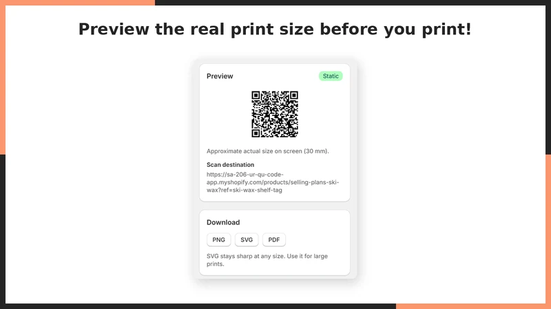 UR: QR Code Generator｜Print