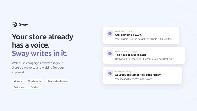 Sway ‑ AI Marketing Agent
