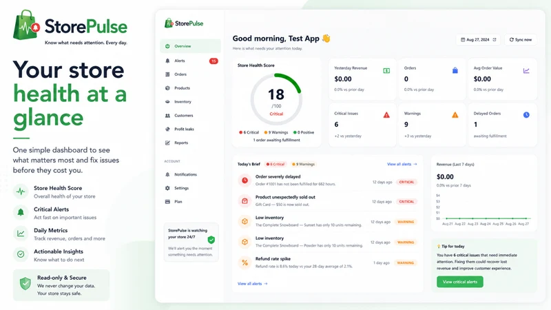 StorePulse Monitor