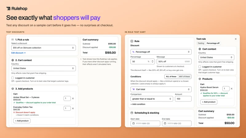 Rulehop: Discount Rules