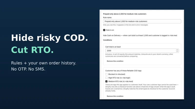 Reliable COD