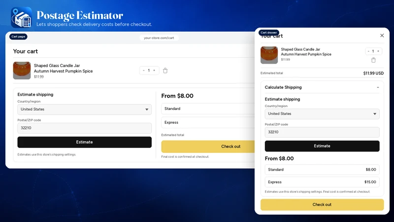 PostView: Postage Estimator