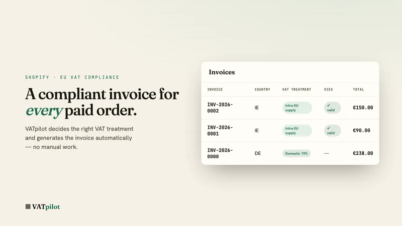 EU VAT Invoices