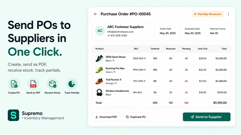 Supremo: Inventory Management