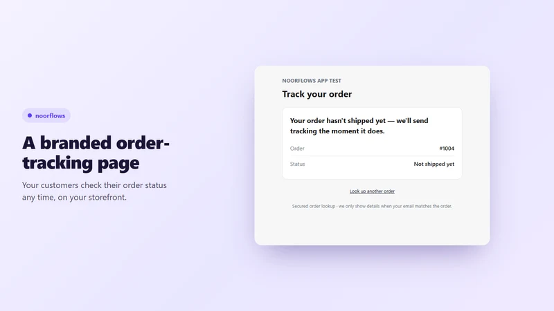 noorflows Order Support AI