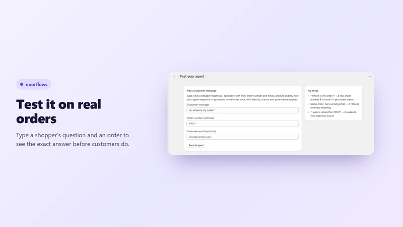 noorflows Order Support AI