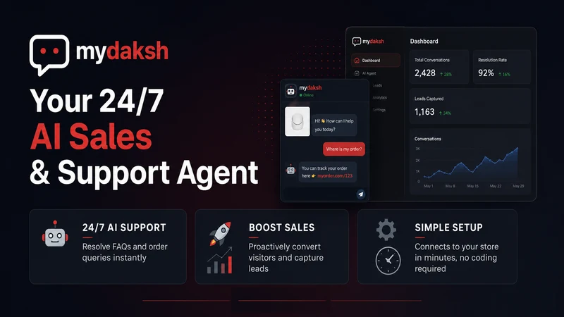 Mydaksh AI Chatbot & Live Chat