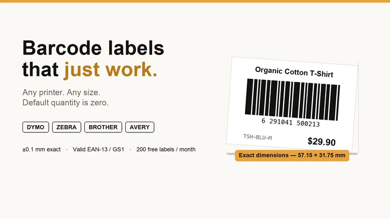 LabelCraft: Barcode Labels