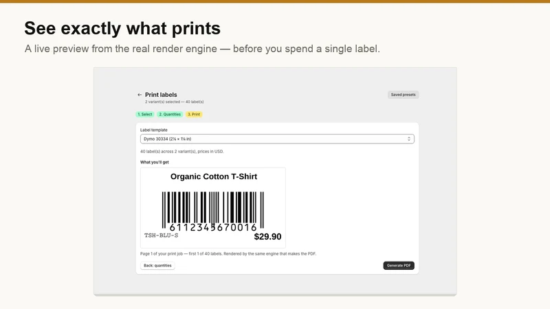 LabelCraft: Barcode Labels