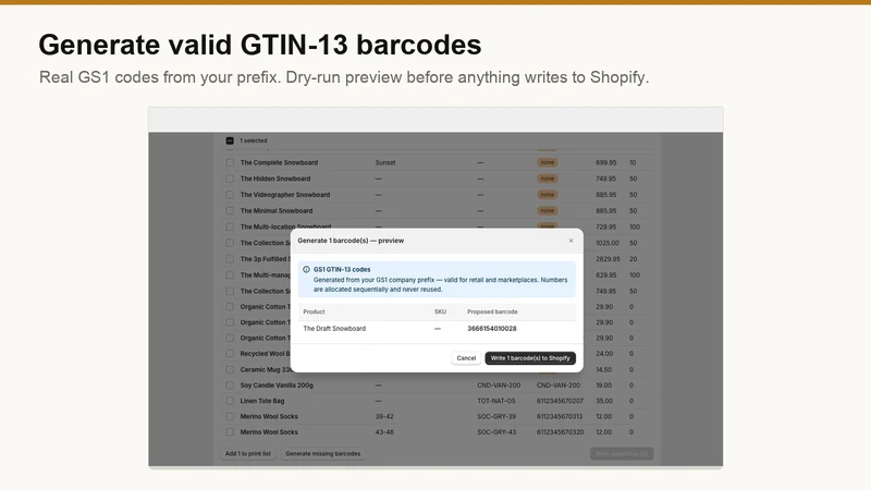 LabelCraft: Barcode Labels