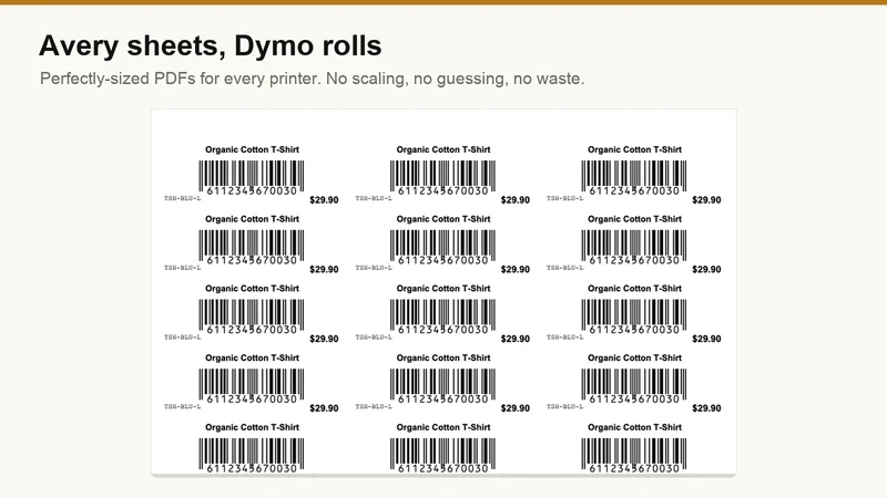 LabelCraft: Barcode Labels