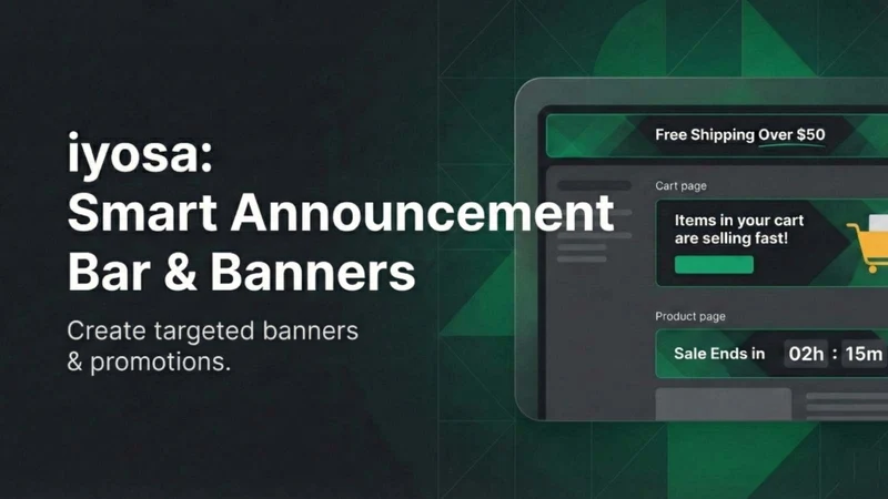 iyosa ‑ Announcement Bar