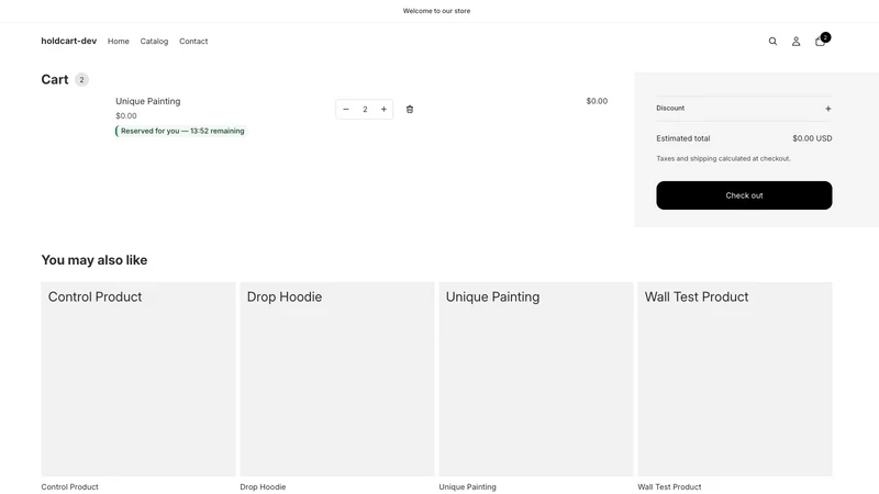 HoldCart — Cart Reservation