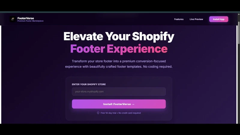 Footer verse