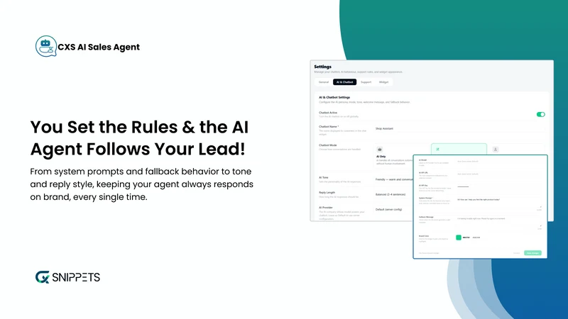 CXS AI Sales Agent
