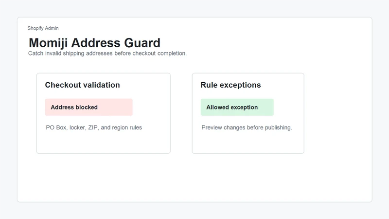 AddressFence: PO Box Billing