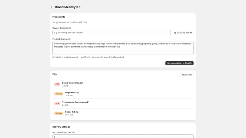 Fulfile Digital Downloads PDF