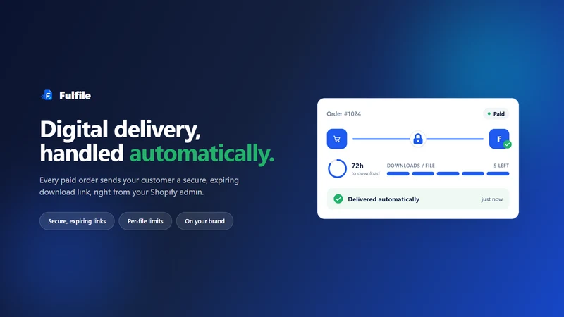 Fulfile Digital Downloads PDF