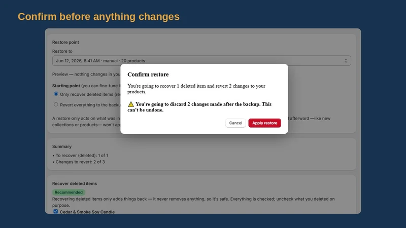 Failsafe Backup & Restore