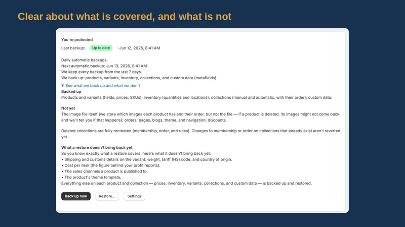 Failsafe Backup & Restore