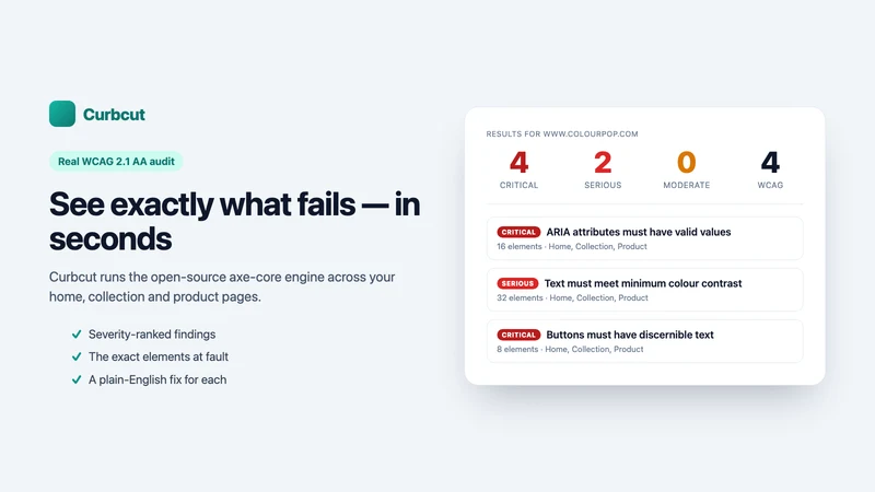 Curbcut — Accessibility Audit