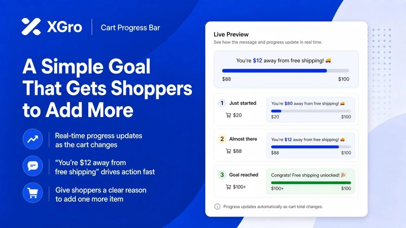 XGro Cart Progress Bar