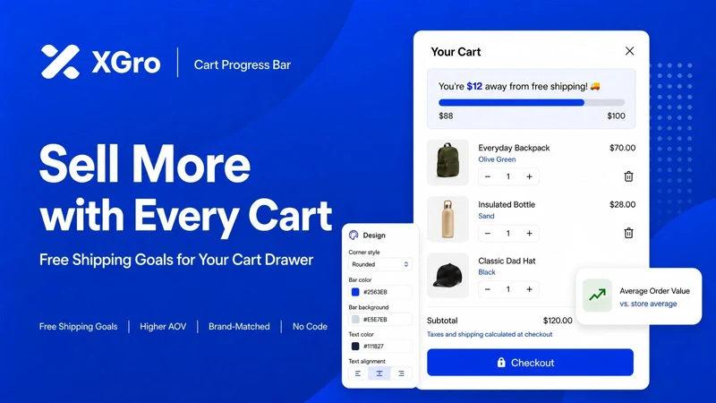 XGro Cart Progress Bar