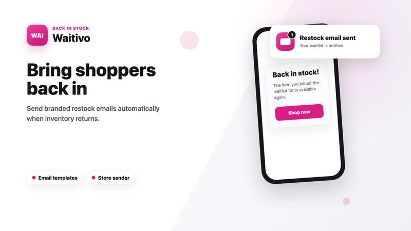 Waitivo — Back in Stock