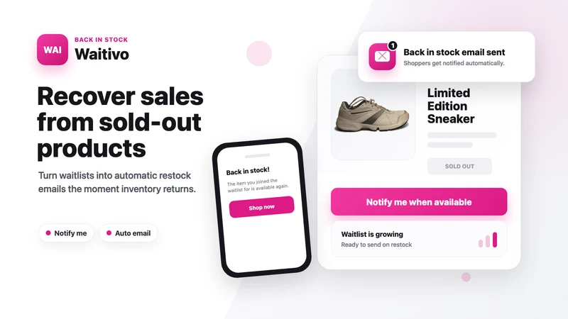 Waitivo — Back in Stock