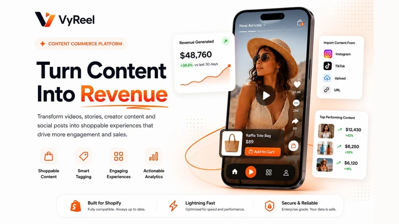 VyReel: Shoppable Videos&Reels