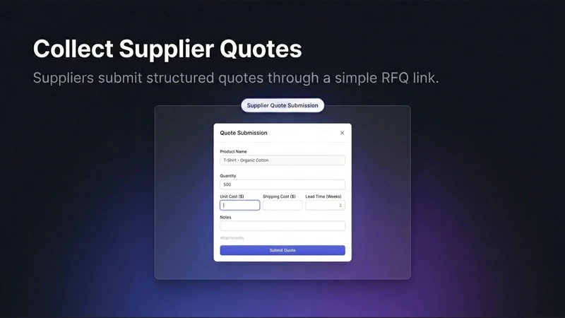 Supplier Quote Manager
