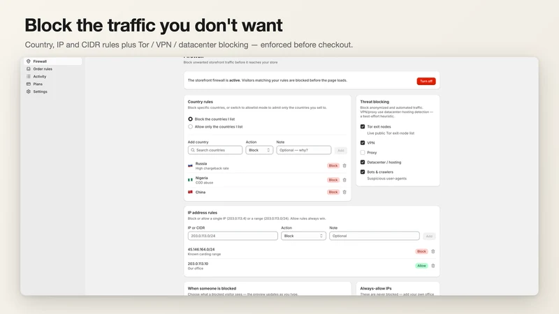 GateKeeper Fraud & IP Blocker