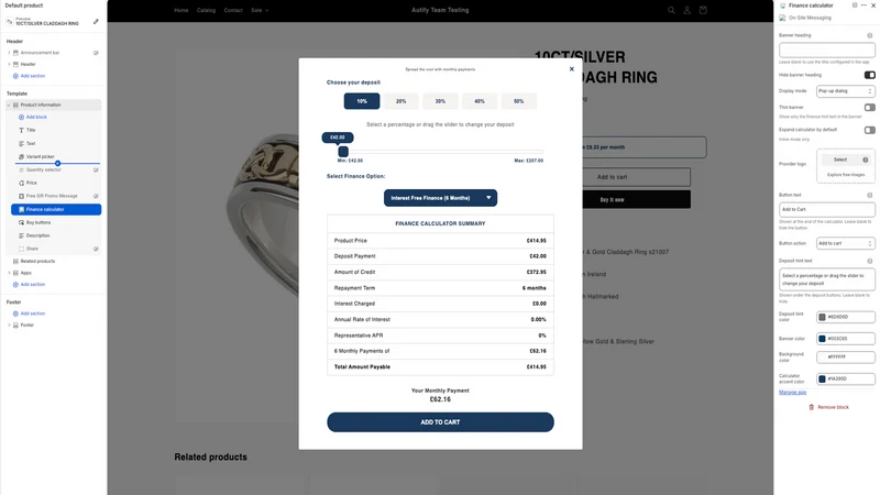Autify OSM Finance Calculator