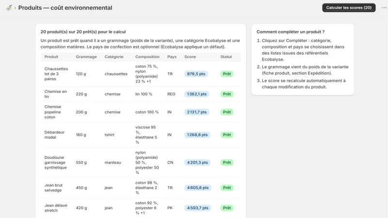 FilVert: Coût environnemental