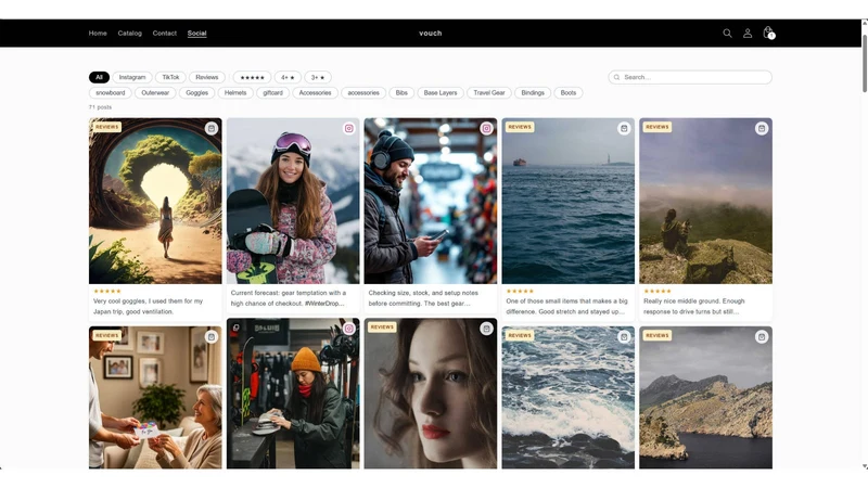 Vouch ‑ Social Feeds & Reviews